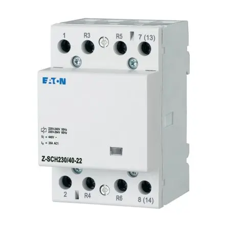 Produktfoto 1 von Eaton Z-SCH Einbauschutz 230V ac-Spule, 3-polig, 440V / 40 A 2 Schließer/2 Öffner Umkehrend 1-Hilfskontakte
