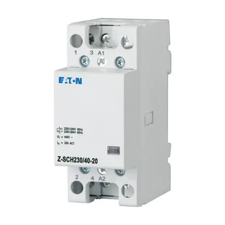 Produktfoto 1 von Eaton Z-SCH Einbauschutz 230V ac-Spule, 3-polig, 440V / 40 A 253V 2 Schließer Umkehrend 1-Hilfskontakte