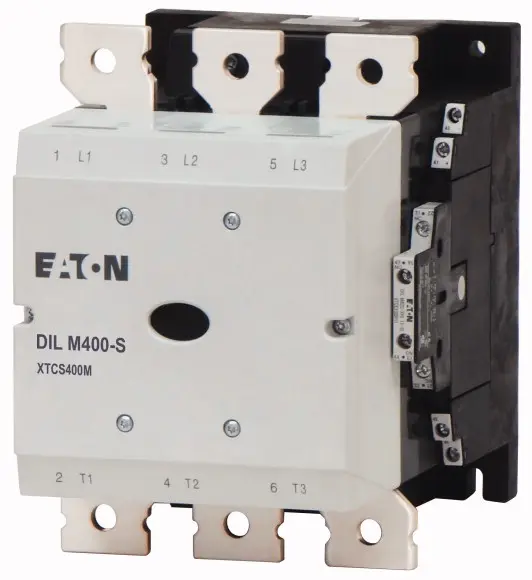 Produktfoto 1 von Eaton DILM Schütz 220/240 V ac-Spule, 3-polig, 400V 300 kW 2 Schließer/2 Öffner Umkehrend 4-Hilfskontakte