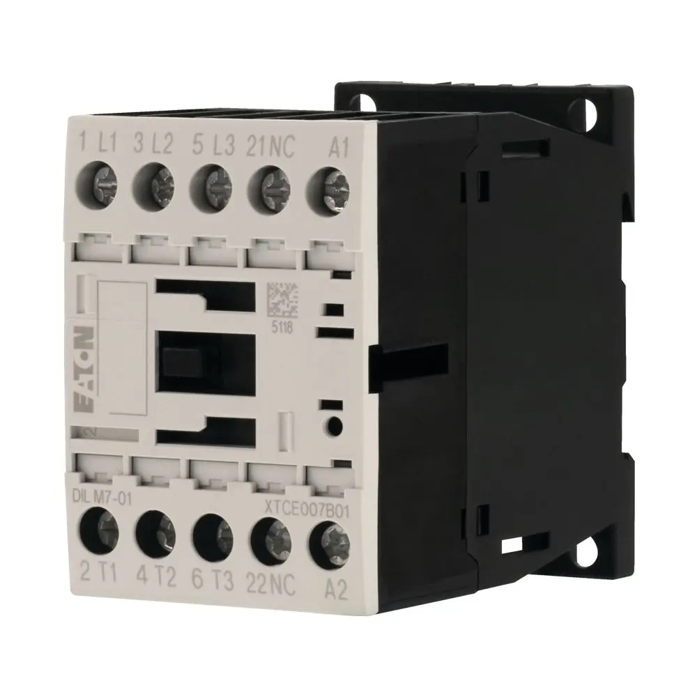 Produktfoto 1 von Eaton DILM Schütz 220 V ac-Spule, 3-polig, 400V 4.5 kW 1 Öffner Umkehrend 1-Hilfskontakte