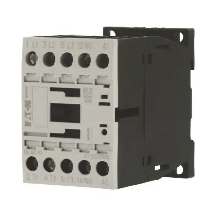 Produktfoto 1 von Eaton DILM Schütz 42V ac, 48 V ac-Spule, 3-polig, 400V / 7 A 3 kW 1 Schließer Motorsteuerung, Umkehrend 1-Hilfskontakte