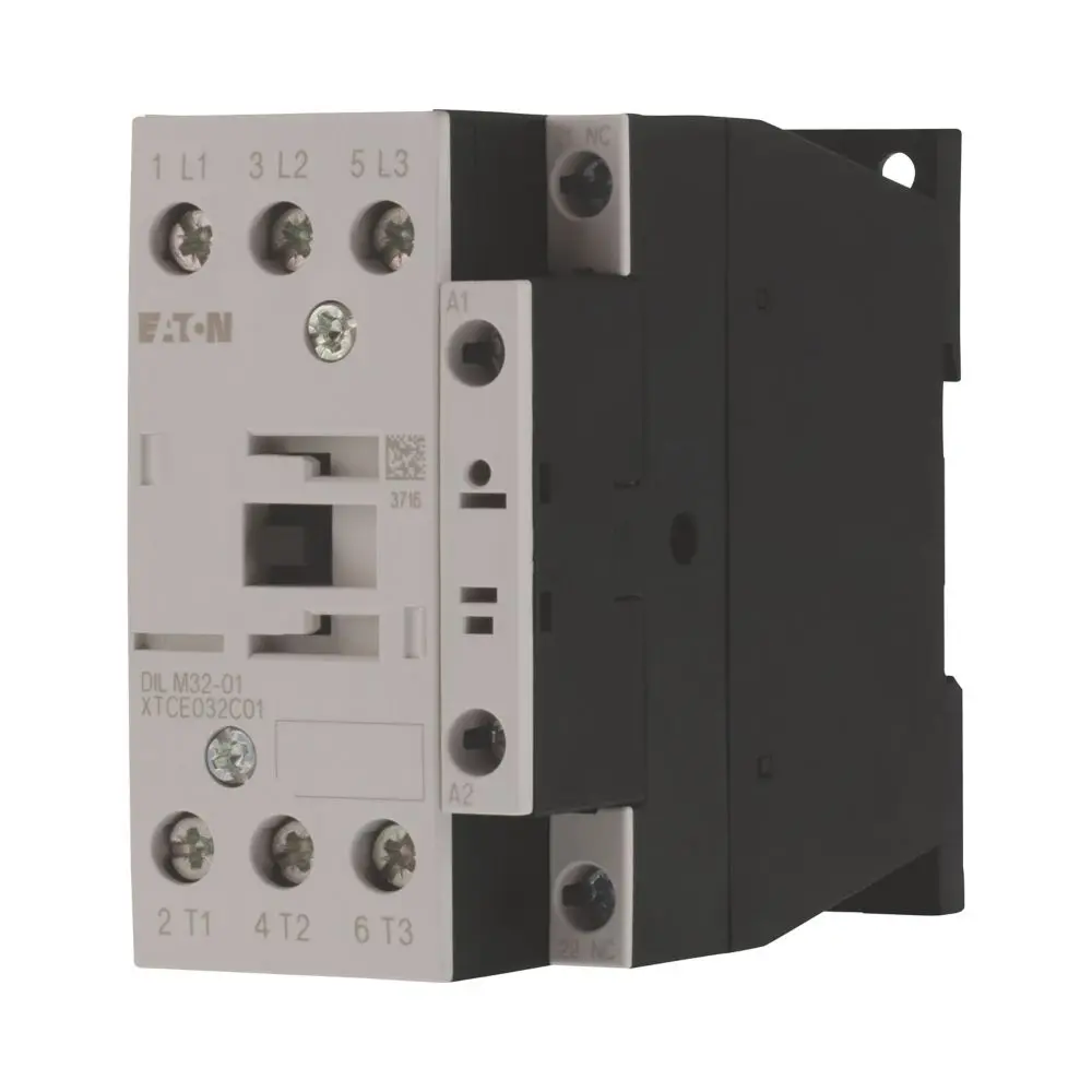 Produktfoto 1 von Eaton DILM Schütz 24 V-Spule, 3-polig, 400V / 32 A 17 kW 1 Öffner Umkehrend 1-Hilfskontakte