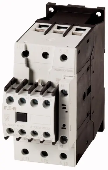 Produktfoto 1 von Eaton DILM Schütz 400 V-Spule, 3-polig, 400V 35 kW Umkehrend 2-Hilfskontakte