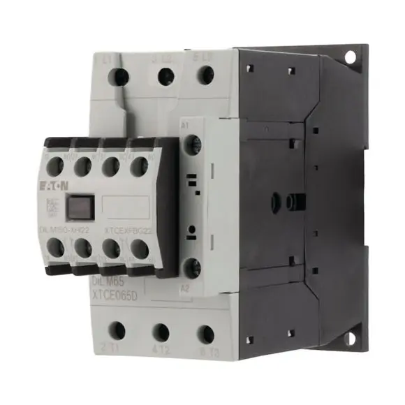 Produktfoto 1 von Eaton DILM Schütz 220/230 V ac/dc-Spule, 4-polig, 400V 14 kW 1 Schließer Umkehrend 4-Hilfskontakte