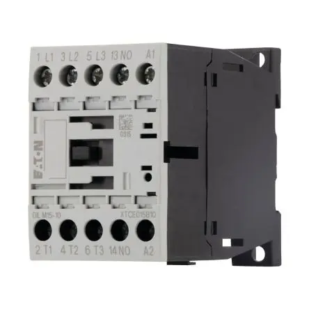 Produktfoto 1 von Eaton DILM Schütz 24V-Spule, 3-polig, 400V / 15.5 A 7.5 kW 1 Schließer Motorsteuerung, Umkehrend 1-Hilfskontakte