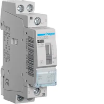 Produktfoto 1 von Hager ERD Schütz 24V-Spule, 2-polig, 230V / 25 A 4.6 kW 2 Schließer Lastkontrolle