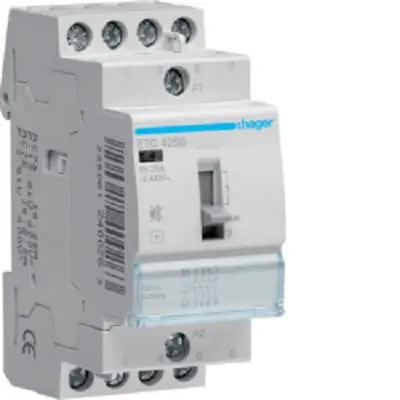 Produktfoto 1 von Hager ETC Schütz 230V-Spule, 4-polig, 400V / 25 A 4.6 kW 4 Schließer Lastkontrolle