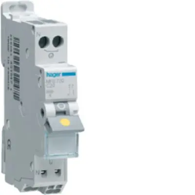 Produktfoto 1 von Hager MFS Elektronischer Schutzschalter 253V 1, 20A DIN-Hutschiene 3 kA, Typ C x 17.5mm