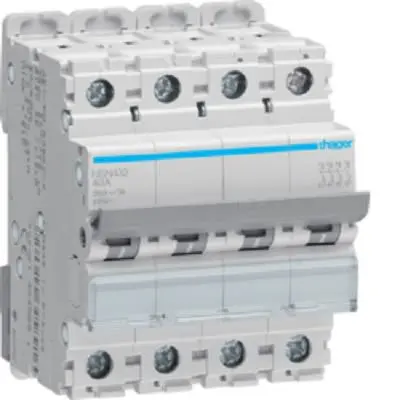 Produktfoto 1 von Hager NSN Elektronischer Schutzschalter 415V 4, 32A DIN-Hutschiene 20 kA, Kurve D L. 83 mm x 70mm
