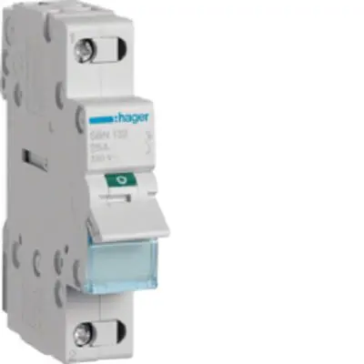 Produktfoto 1 von Hager 230 V ac Modularer Schalter 1 Schließer/1 Öffner Schraube