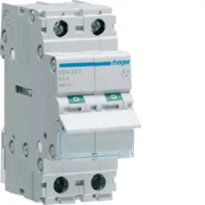 Produktfoto 1 von Hager 400 V ac Modularer Schalter 1 Schließer/1 Öffner Schraube