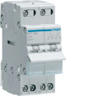Produktfoto 1 von Hager SBN Taster Umschalter DIN-Schiene, DP3T 440V