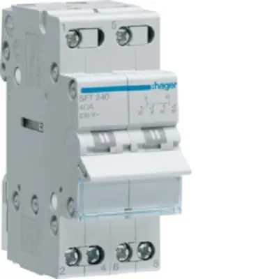 Produktfoto 1 von Hager 230 V ac Modularer Schalter DP3T Schraube