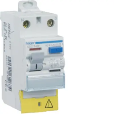 Produktfoto 1 von Hager CDC RCD/FI-Schalter, 2-polig, 40A, 30mA Typ AC 230V
