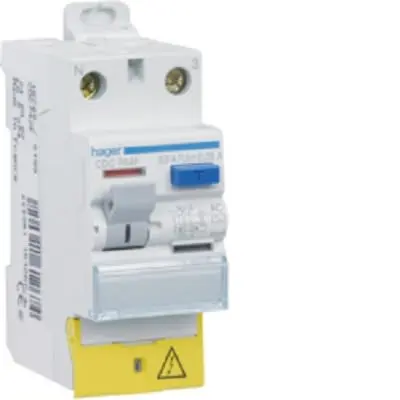Produktfoto 1 von Hager CDC RCD/FI-Schalter, 2-polig, 63A, 30 mA Typ AC EN 61008-1