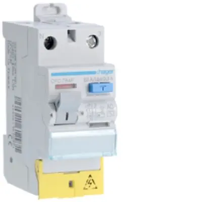 Produktfoto 1 von Hager CFC RCD/FI-Schalter, 2-polig, 63A, 30 mA Typ AC EN 61008-1