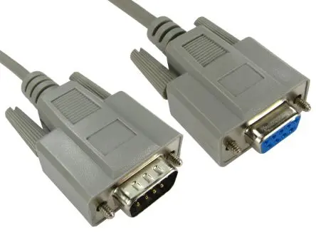 Produktfoto 1 von RS PRO RS PRO Serielles Kabel / D-Sub, 9-polig Stecker / D9 Buchse, 2 m Polyvinylchlorid, Grau, UKCA, REACH, RoHS, CE