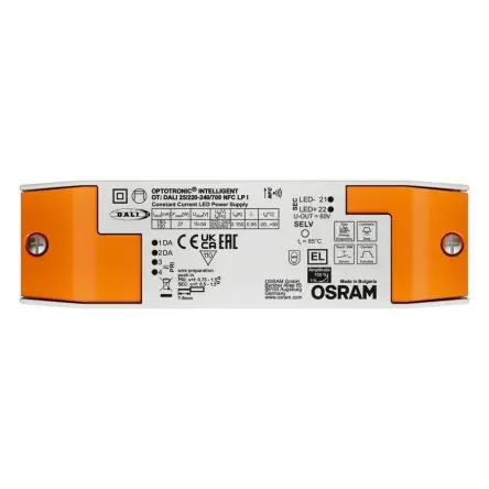 Produktfoto 1 von Osram LED Konstantspannungs-Treiber, 27 W 220V, 240 V LED-Treiber 180mA, 700 mA, Ausgang 15V, 54 V Amplitudenmodulation