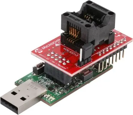 Produktfoto 1 von Microchip, Serielles Speicher-SPI-Evaluierungskit SPI-Buchsenleiste