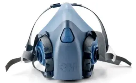 Produktfoto 1 von 3M 7500 Atemmaske L, Atmenschutz-Halbmaske, Grau, Blau