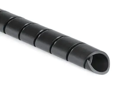 Produktfoto 1 von HellermannTyton SBPE Spiral-Kabelumwicklung / 40 mm Polyethylen Schwarz, für Kabel-Ø 7.5 mm bis 40 mm, Länge 30 m