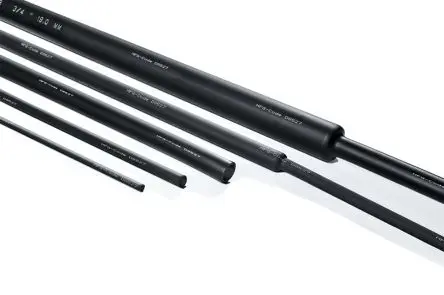 Produktfoto 1 von HellermannTyton SE28 Wärmeschrumpfschlauch, Elastomer Schwarz, Ø 25.4 mm Schrumpfrate 2:1, Länge 30m