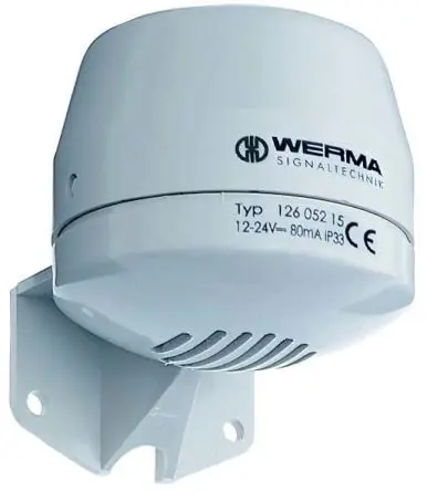 Produktfoto 1 von Werma 126 Elektronischer Signalgeber Wand 24V IP65 105 dB @ 1m 4-Ton DC