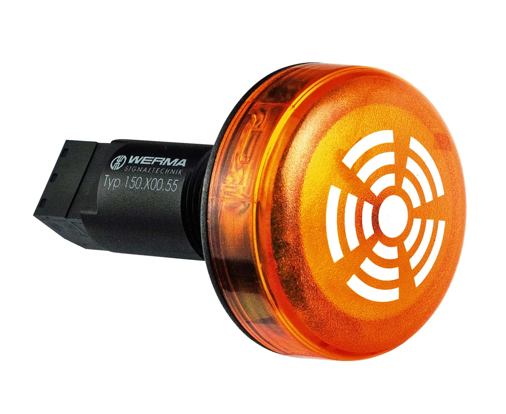 Produktfoto 1 von Werma 150 LED, Dauer Signalleuchte Gelb, 115 V