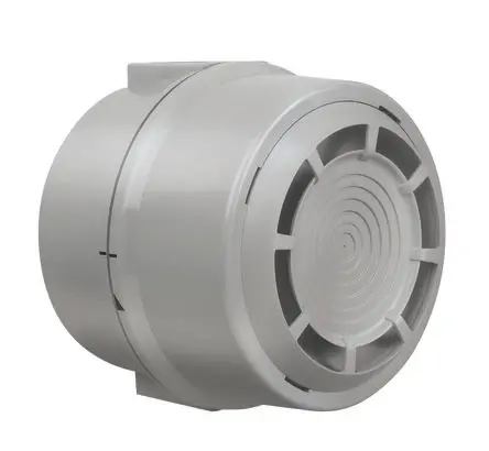 Produktfoto 1 von Werma 190 Elektronischer Signalgeber Wand IP65 115V 32-Ton 105 dB @ 1m, Grau, Ø 150 mm AC