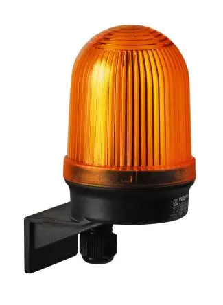 Produktfoto 1 von Werma 213 Blinken Dauerbetrieb Signalleuchte 230V Gelb Wand, Ø 57 mm x 107 mm IP65