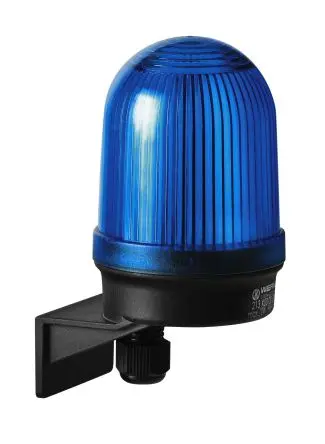 Produktfoto 1 von Werma 213 Blinken Dauerbetrieb Signalleuchte 230V Blau Wand, Ø 57 mm x 107 mm IP65
