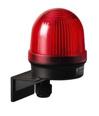 Produktfoto 1 von Werma 203 Blinken Dauerbetrieb Signalleuchte 230V Rot Wand, Ø 46 mm x 91 mm IP65