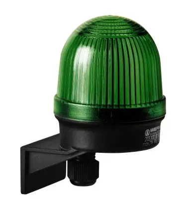 Produktfoto 1 von Werma 203 Blinken Dauerbetrieb Signalleuchte 230V Grün Wand, Ø 46 mm x 91 mm IP65