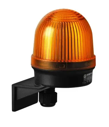Produktfoto 1 von Werma 203 Blinken Dauerbetrieb Signalleuchte 230V Gelb Wand, Ø 46 mm x 91 mm IP65
