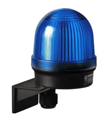 Produktfoto 1 von Werma 203 Blinken Dauerbetrieb Signalleuchte 230V Blau Wand, Ø 57 mm x 91 mm IP65