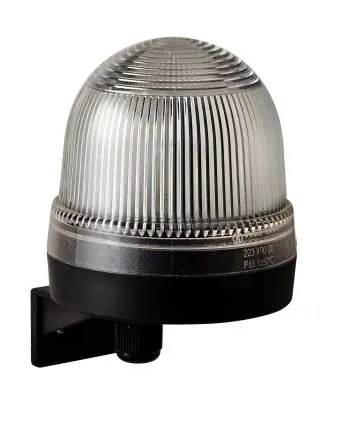 Produktfoto 1 von Werma 223 Blinken Dauerbetrieb Signalleuchte 230V Klar Wand, Ø 75 mm x 105 mm IP65