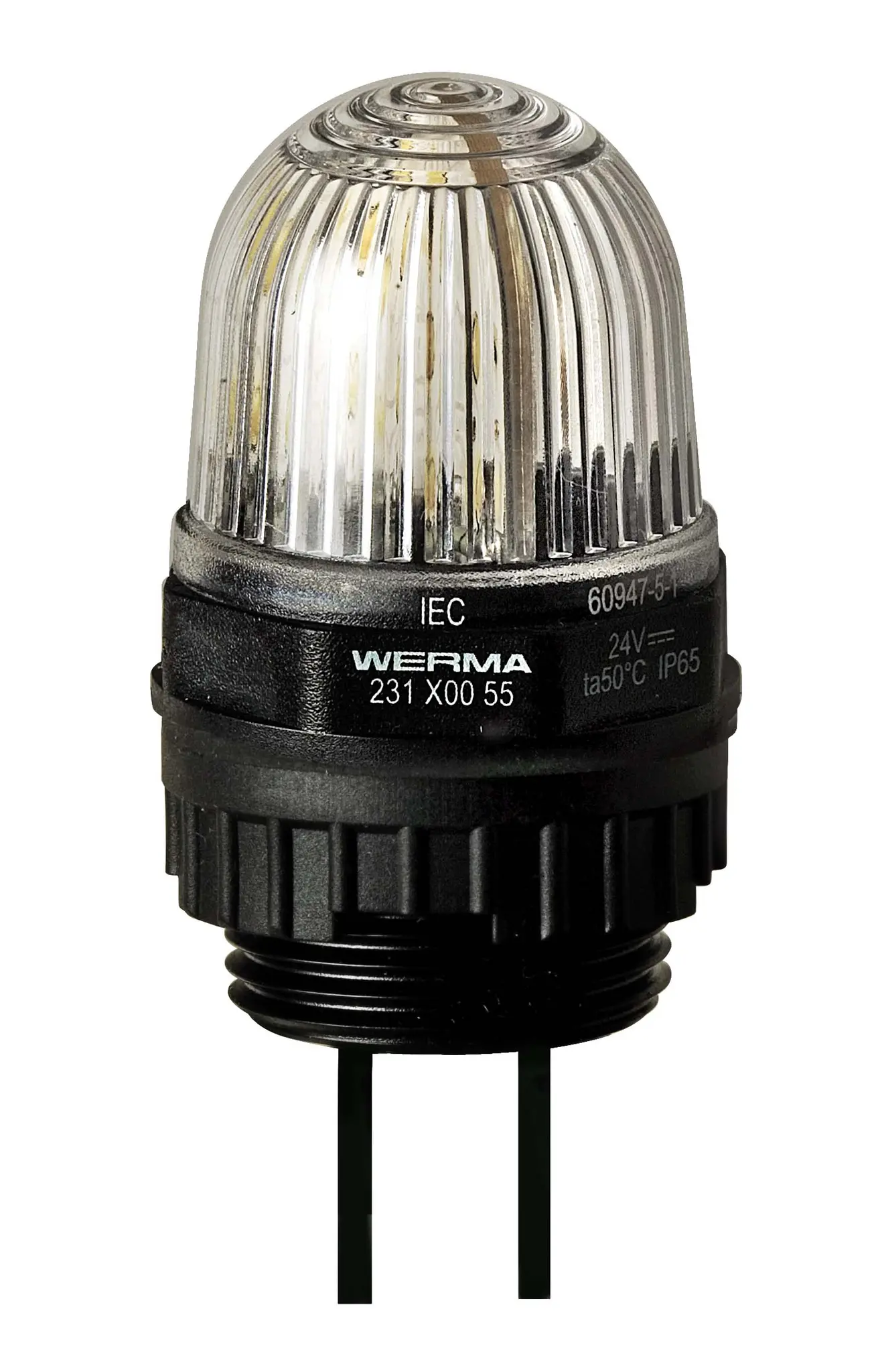 Produktfoto 1 von Werma 231 LED, Dauer Signalleuchte Klar, 12 V