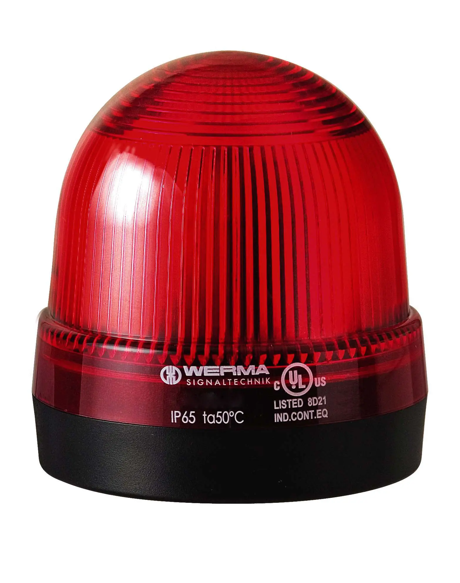 Produktfoto 1 von Werma 220 Glühlampe, Dauer Signalleuchte Rot, 12 → 230 V, Ø 75mm x 79mm