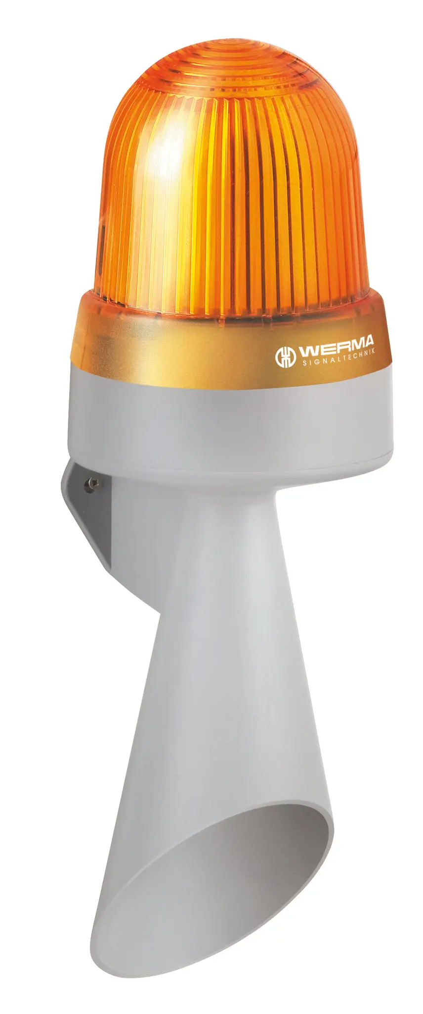 Produktfoto 1 von Werma 434 LED, Ununterbrochenes Licht-Licht Alarm-Signalleuchte Gelb, 24 V