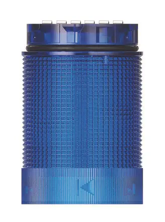 Produktfoto 1 von Werma KS40 LED Blitzlichtelement Filament/Warnsummer-Licht 24V Blau DC IP69K, IP66, 40 mm x 59 mm