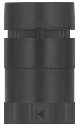 Produktfoto 1 von Werma KS40 Sirene 24V Schwarz Wechselstrom/Gleichstrom / 95 dB IP66, IP69K, 40 mm x 68 mm