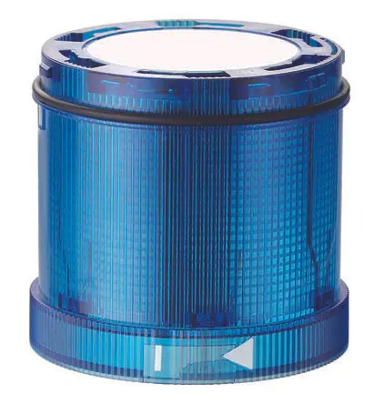 Produktfoto 1 von Werma KS72 LED Blitzlichtelement Filament/Warnsummer-Licht 24V Blau DC IP65, 70 mm x 66 mm