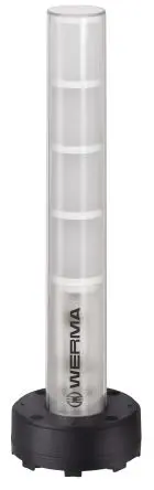 Produktfoto 1 von Werma CleanSIGN LED Signalturm Keine Summer-Komponente Linse Mehrfarbig 24V Basis 320 mm