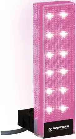 Produktfoto 1 von Werma VarioSIGN LED Signalturm Summer 3-stufig Linse Mehrfarbig 24V Basis