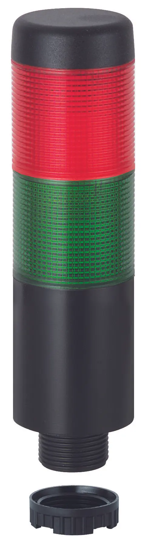 Produktfoto 1 von Werma Kompakt 37 LED und Leuchten-Set 2-stufig Linse Grün, Rot LED Rot/Grün + Summer 141mm