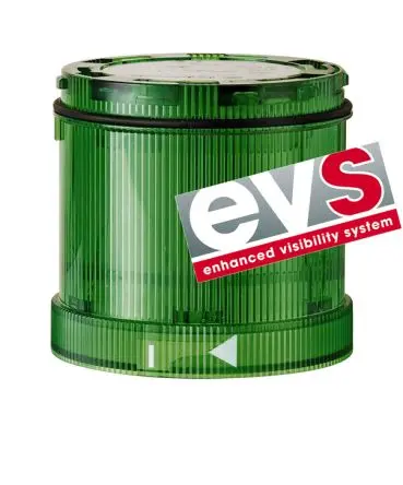 Produktfoto 1 von Werma KS71 LED Blitzlichtelement 24V Grün DC IP65, 70 mm x 66 mm