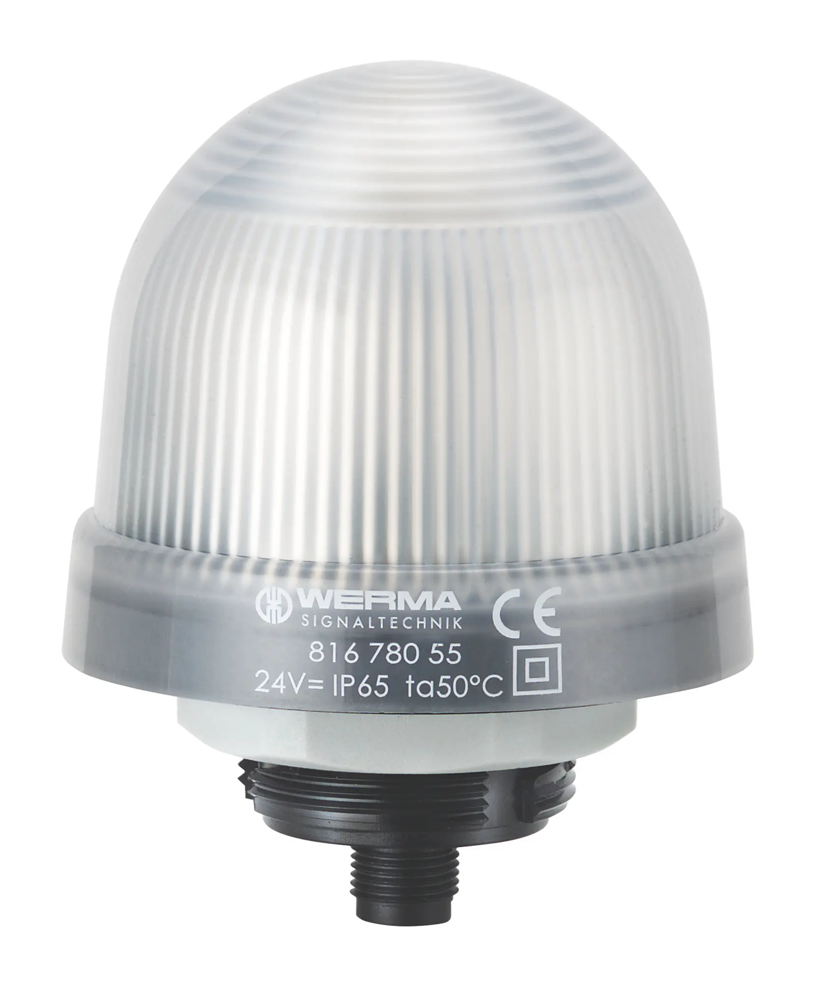 Produktfoto 1 von Werma 816 LED, Dauer Signalleuchte Blau, Grün, Rot, Weiß, Gelb, 24 V, Ø 75mm x 97mm