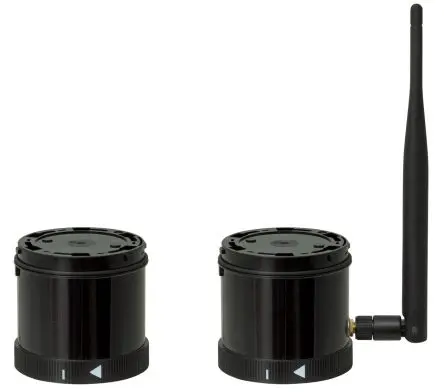 Produktfoto 1 von Werma KombiSIGN Signalturm 24V Schwarz Wechselstrom/Gleichstrom IP65, 70 mm x 66 mm