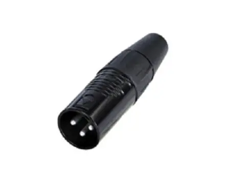 Produktfoto 1 von Re-An Products Gerade 3-polig Kabel Stecker Silber Schwarz XLR-Steckverbinder