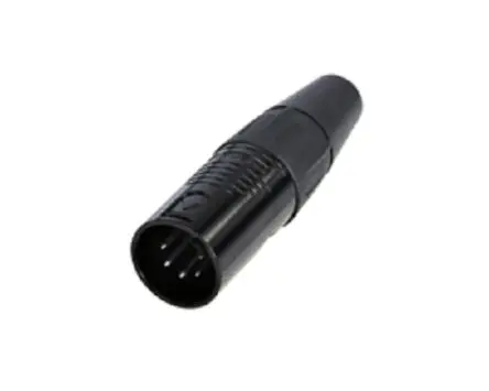 Produktfoto 1 von Re-An Products Gerade 5-polig Kabel Stecker Silber Schwarz XLR-Steckverbinder